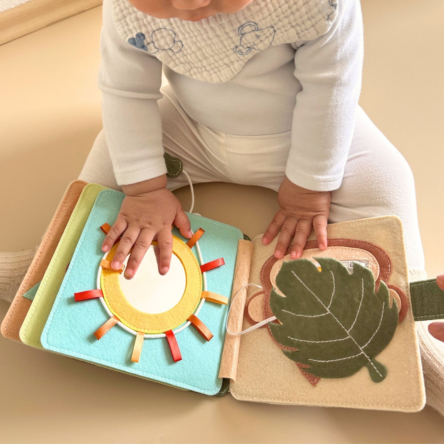 Handgemachtes Mini Quiet Book Elefant