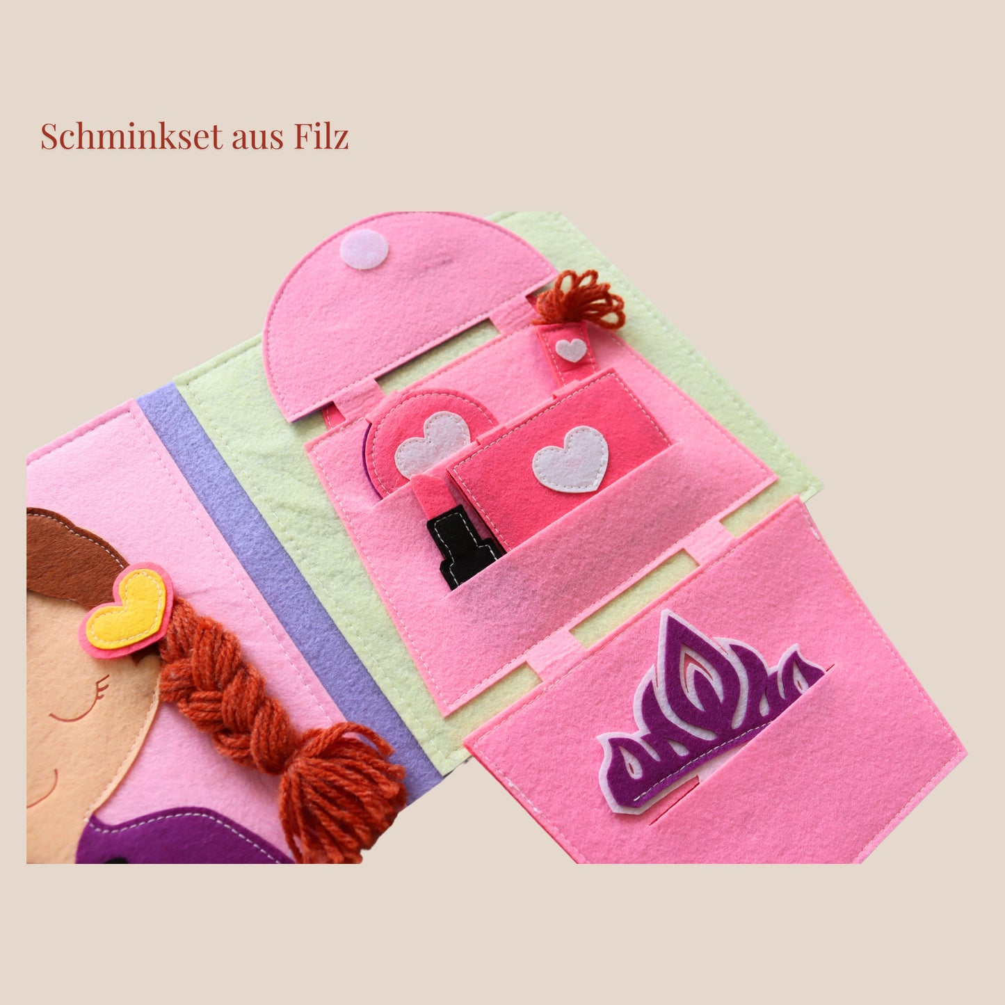 Quiet Book Prinzessin Schminkset