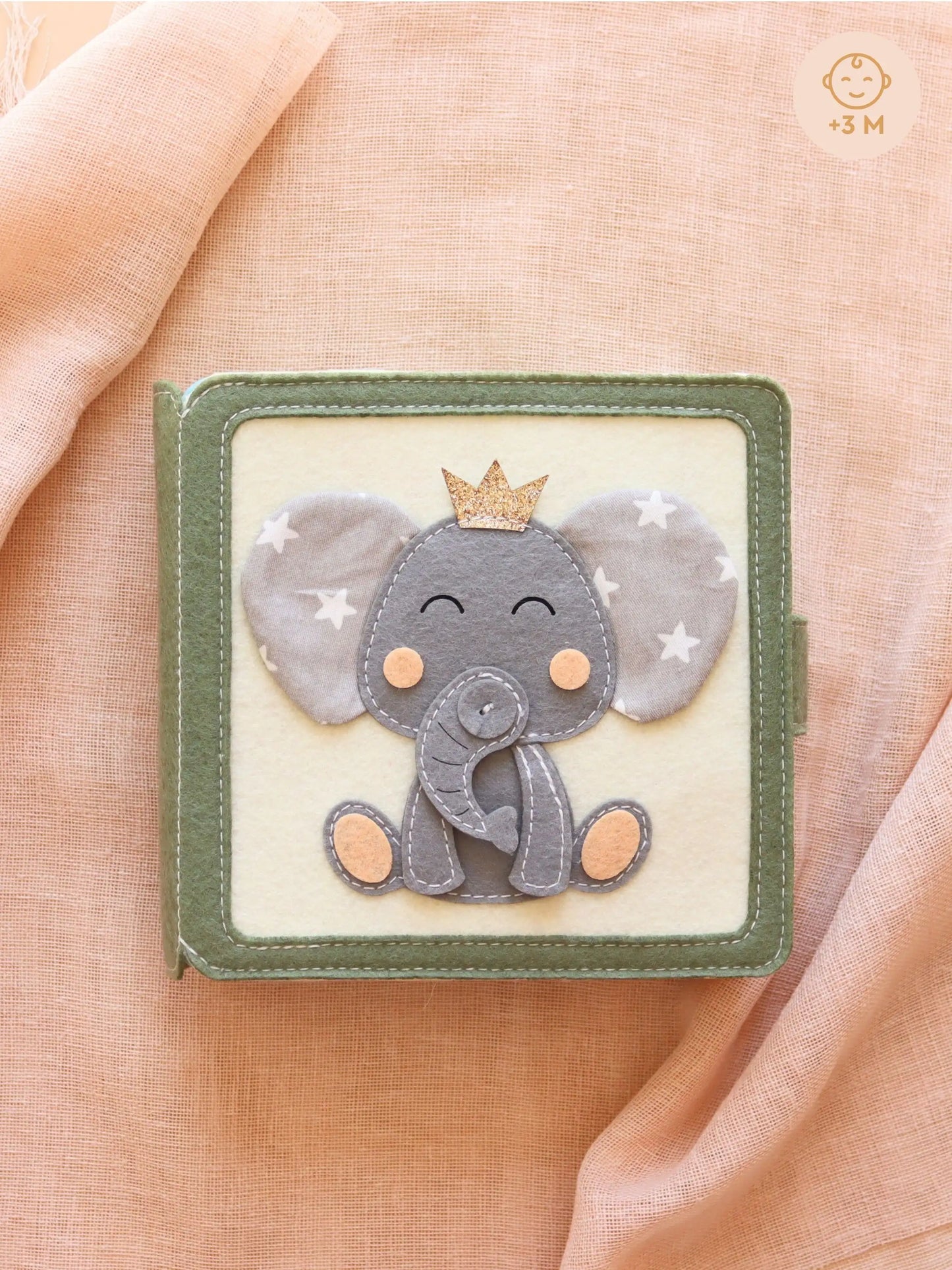 Mini Quiet Book Elefant, mit Alte