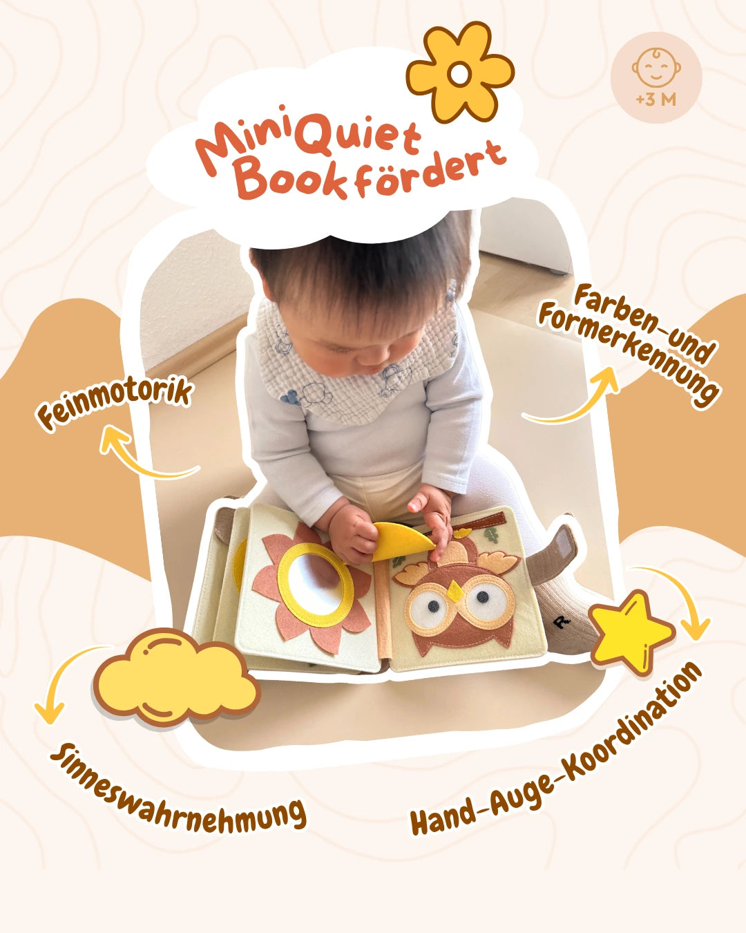 Mini Quiet Book fördert Feinmotorik, Farben- und Formerkennung, Sinneswahrnehmung, Hand-Auge-Koordination