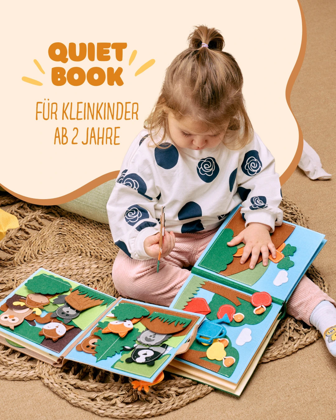 Quiet Book für Kleinkinder ab 2 Jahre