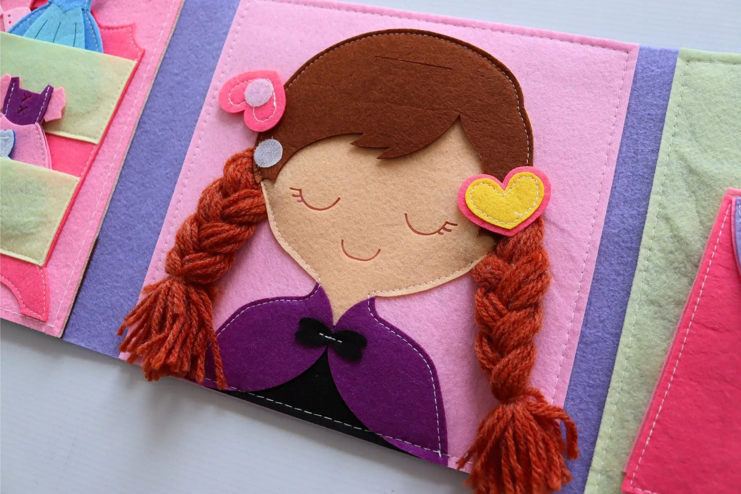 Quiet Book Prinzessin Schminkset, Mädchen mit langen Haaren